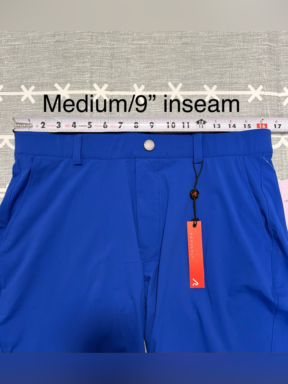 REDVANLY Hanover Golf Shorts Olympic Blue 9” Inseam - Picture 9 of 11